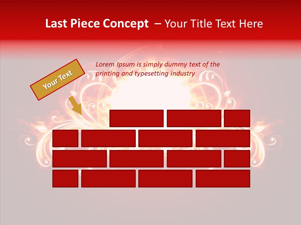 Glow Ignition Abstract PowerPoint Template