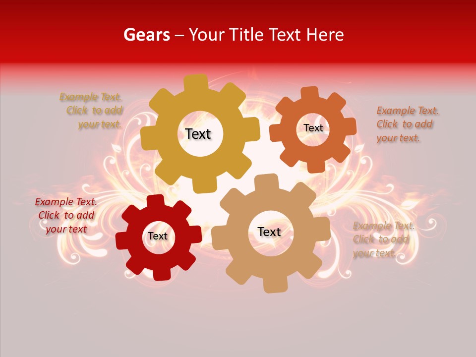 Glow Ignition Abstract PowerPoint Template