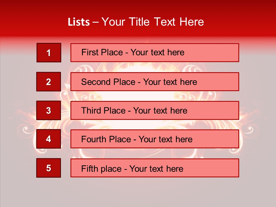 Glow Ignition Abstract PowerPoint Template