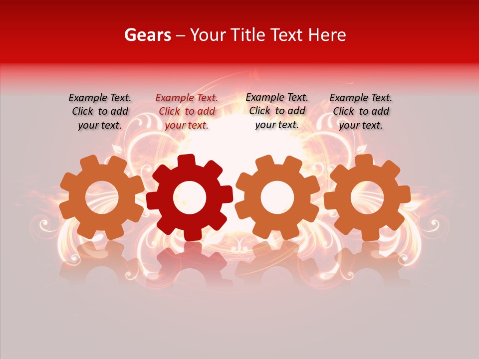 Glow Ignition Abstract PowerPoint Template