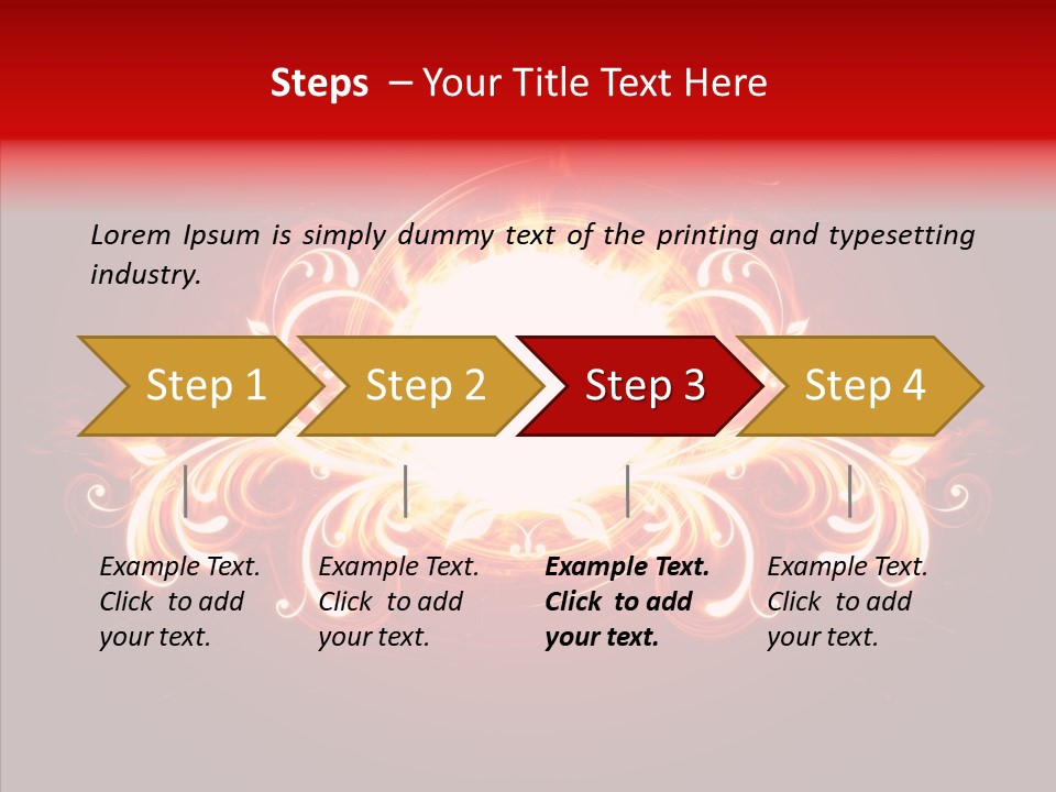 Glow Ignition Abstract PowerPoint Template