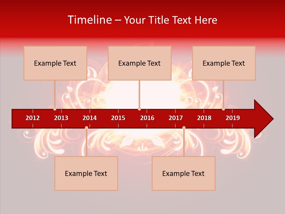 Glow Ignition Abstract PowerPoint Template
