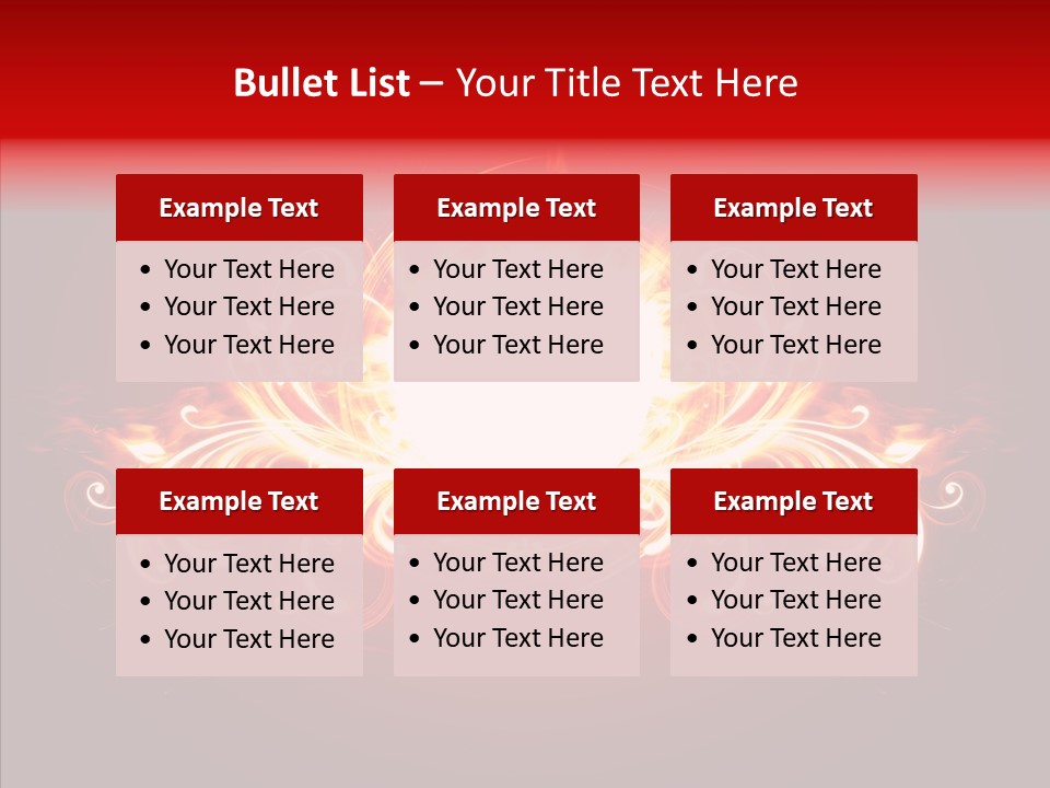 Glow Ignition Abstract PowerPoint Template