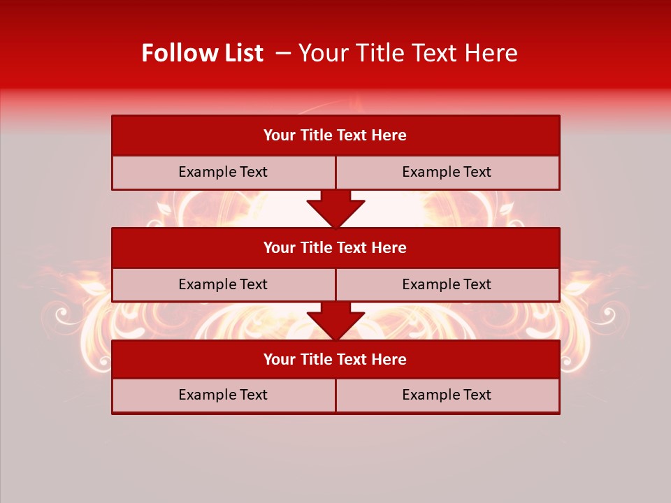 Glow Ignition Abstract PowerPoint Template