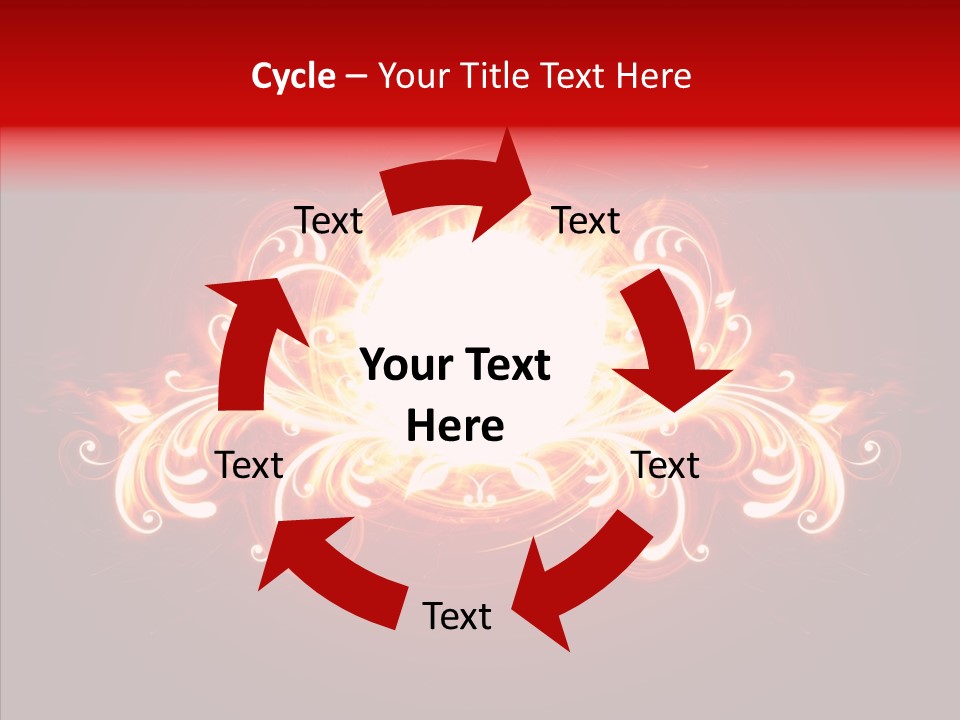 Glow Ignition Abstract PowerPoint Template