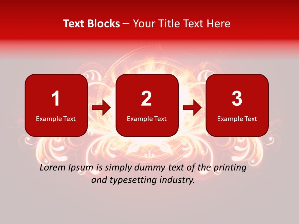 Glow Ignition Abstract PowerPoint Template