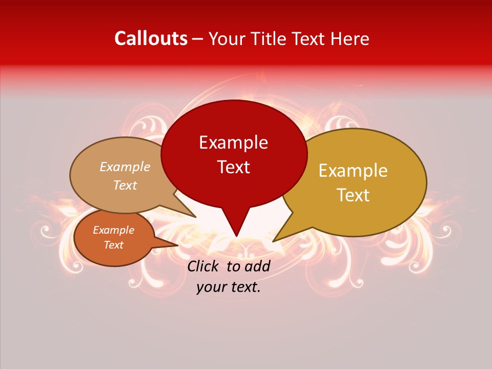 Glow Ignition Abstract PowerPoint Template