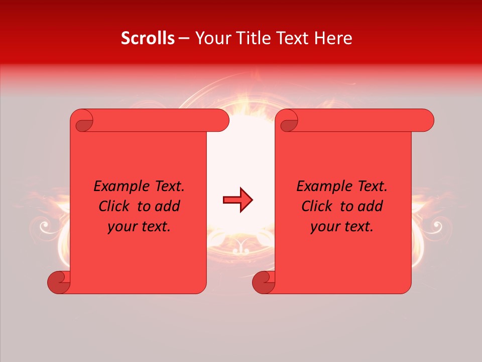 Glow Ignition Abstract PowerPoint Template