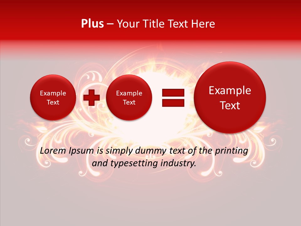 Glow Ignition Abstract PowerPoint Template