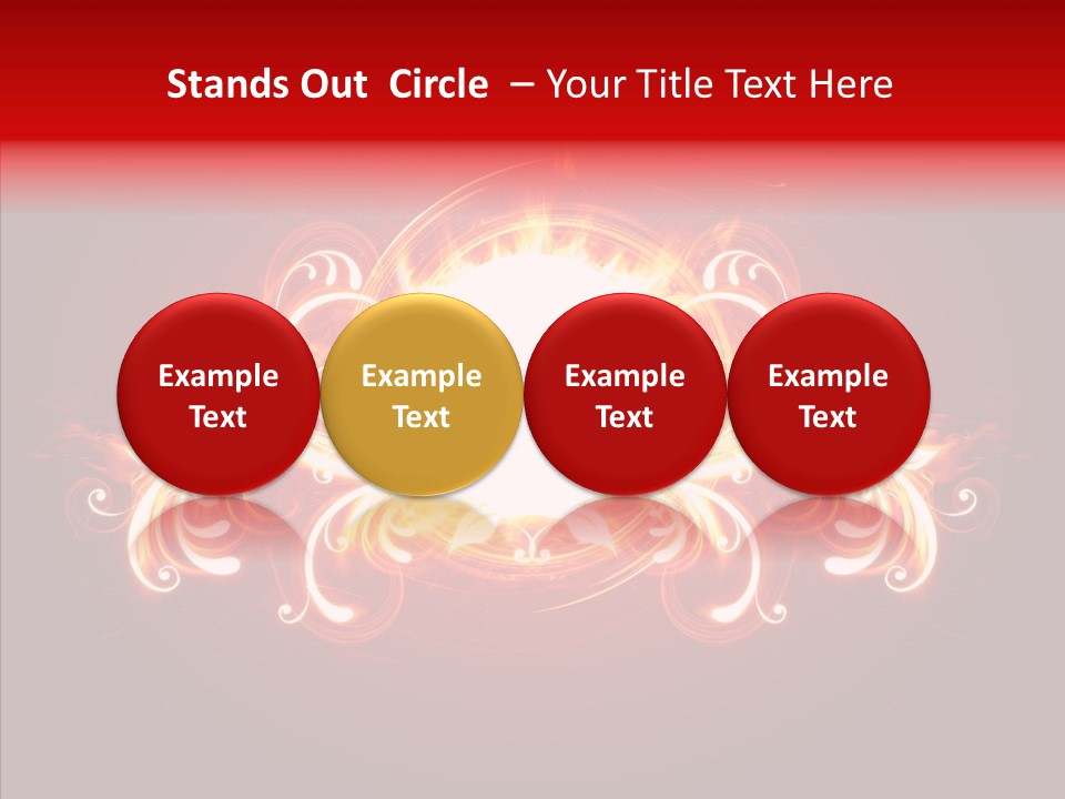 Glow Ignition Abstract PowerPoint Template