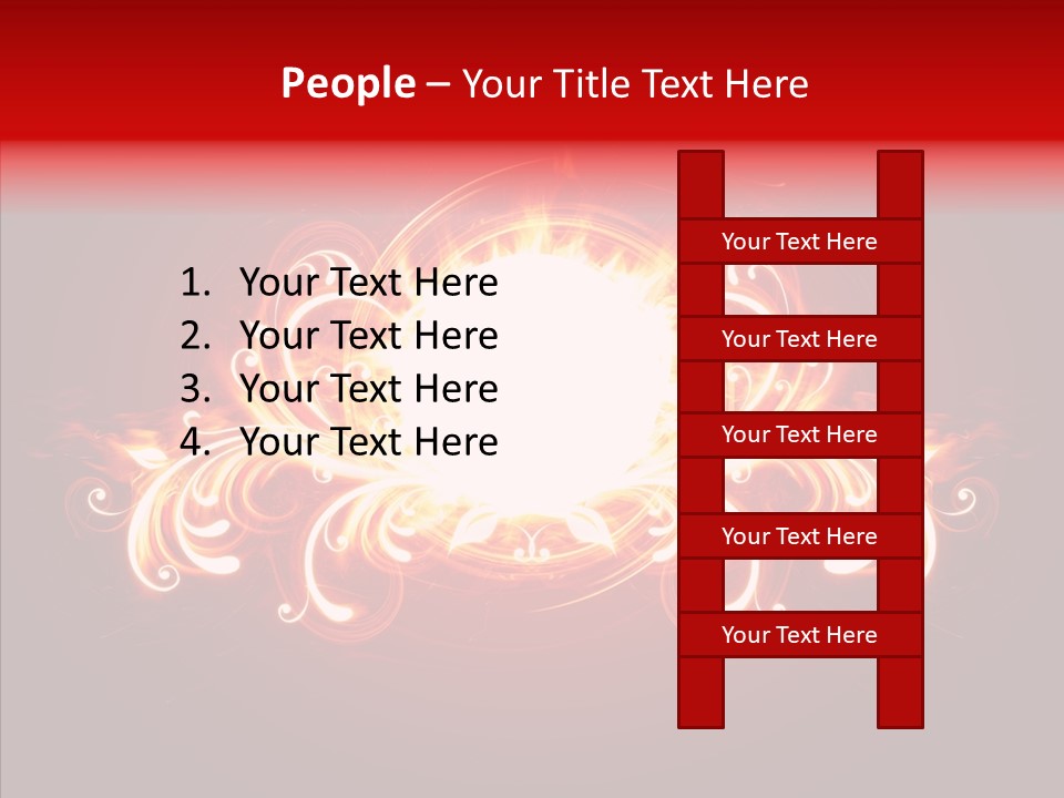 Glow Ignition Abstract PowerPoint Template
