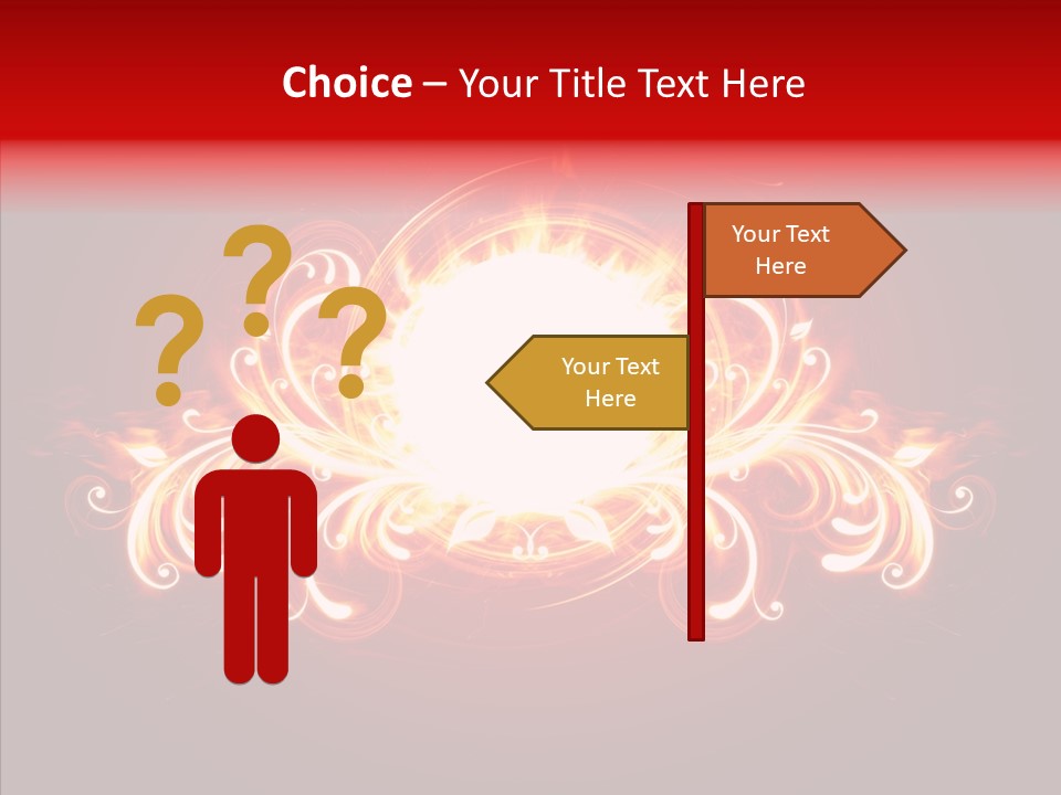 Glow Ignition Abstract PowerPoint Template