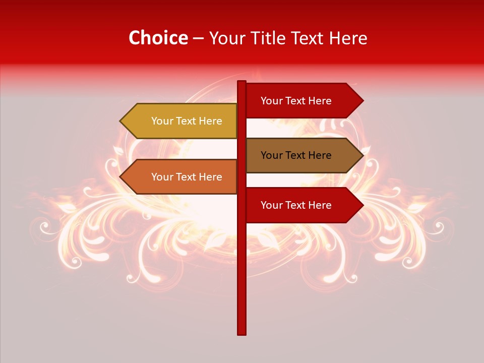 Glow Ignition Abstract PowerPoint Template