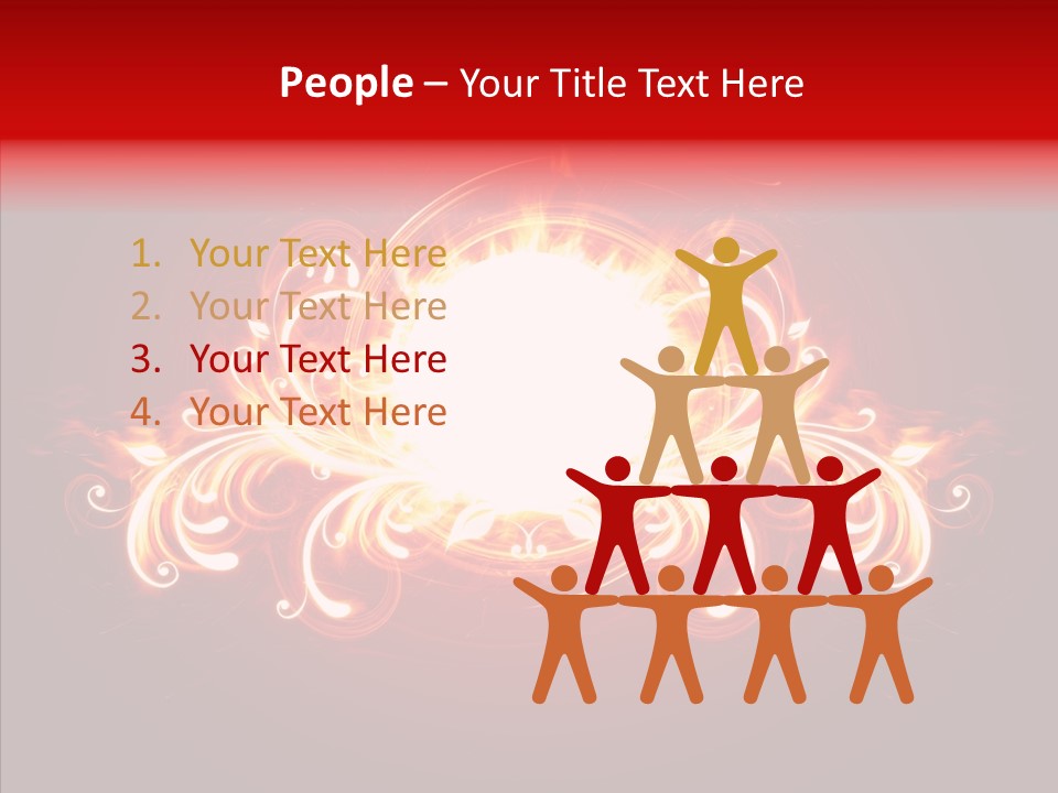 Glow Ignition Abstract PowerPoint Template