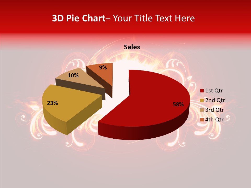 Glow Ignition Abstract PowerPoint Template