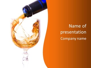 Elegant Rim Wine PowerPoint Template