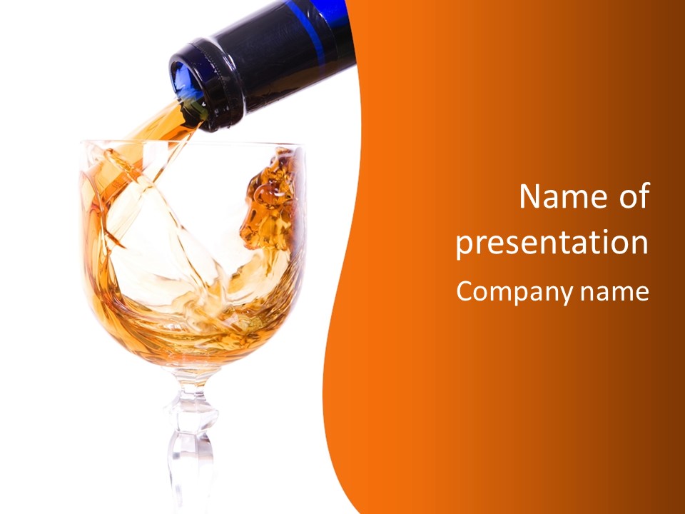 Elegant Rim Wine PowerPoint Template