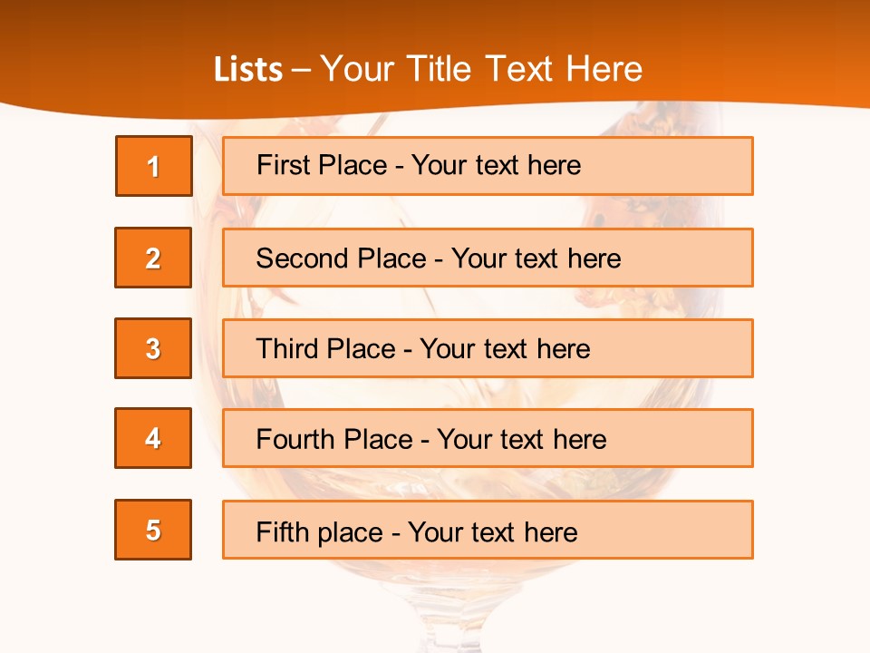 Elegant Rim Wine PowerPoint Template