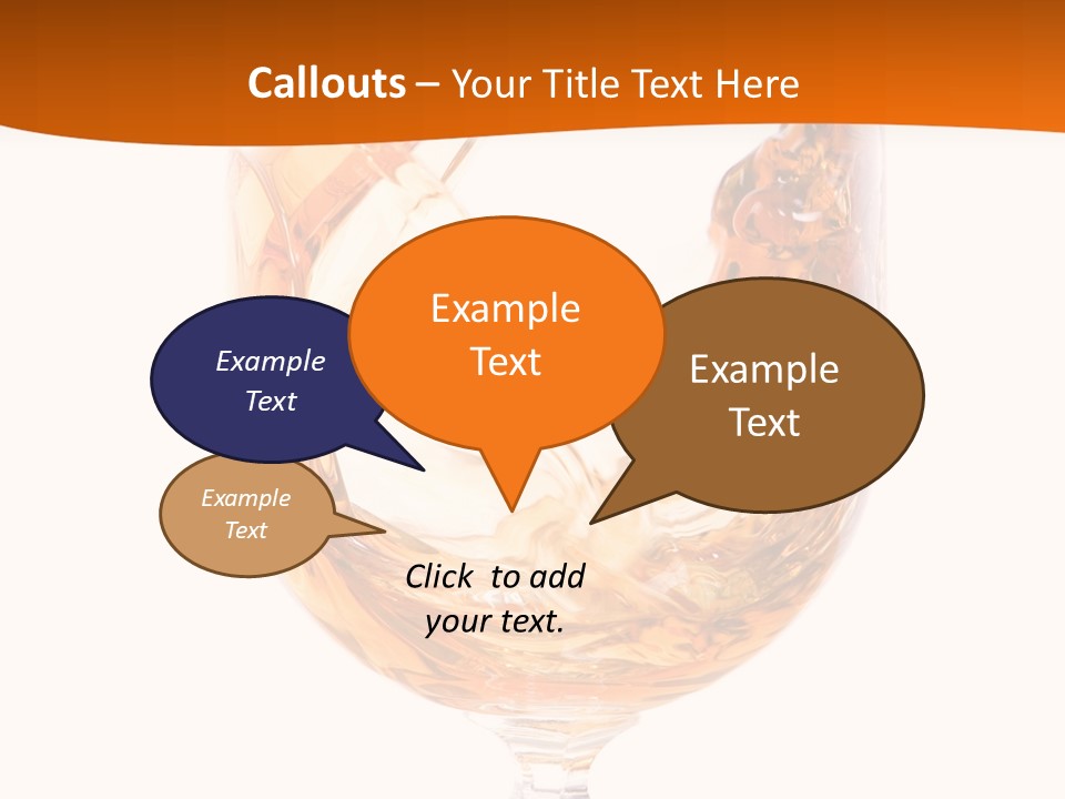 Elegant Rim Wine PowerPoint Template