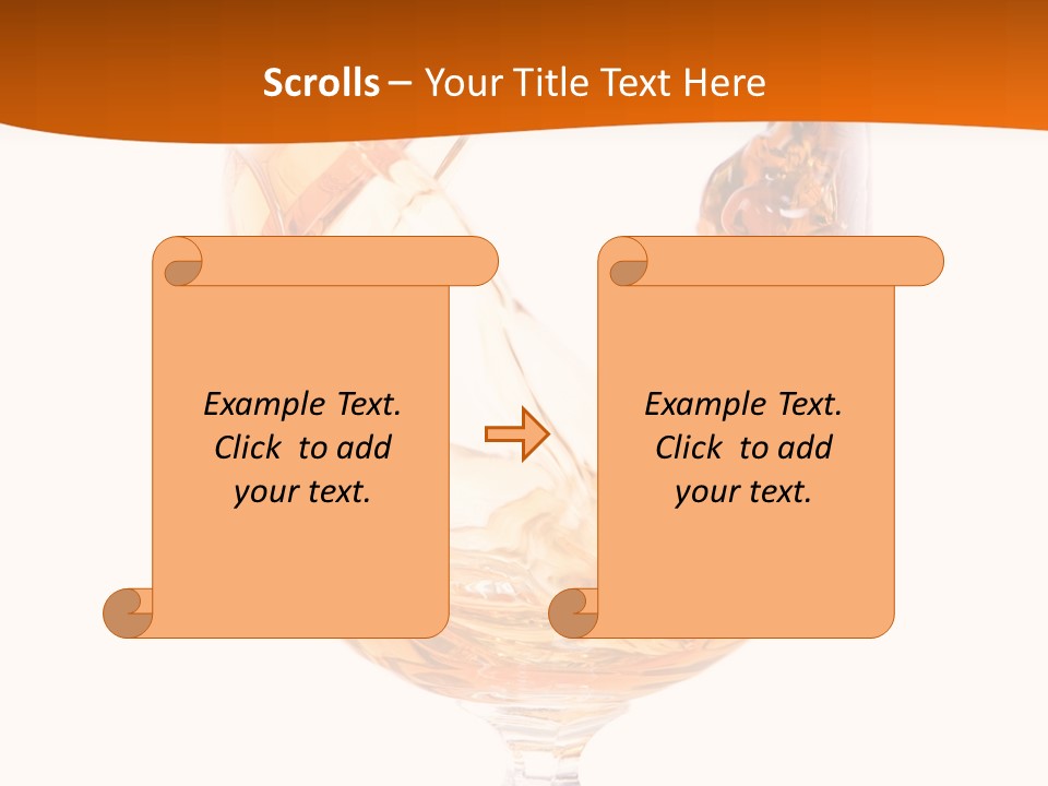 Elegant Rim Wine PowerPoint Template