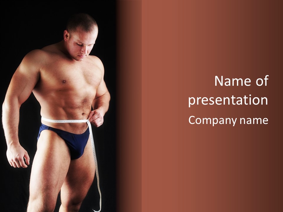 Sexual People Fitness PowerPoint Template