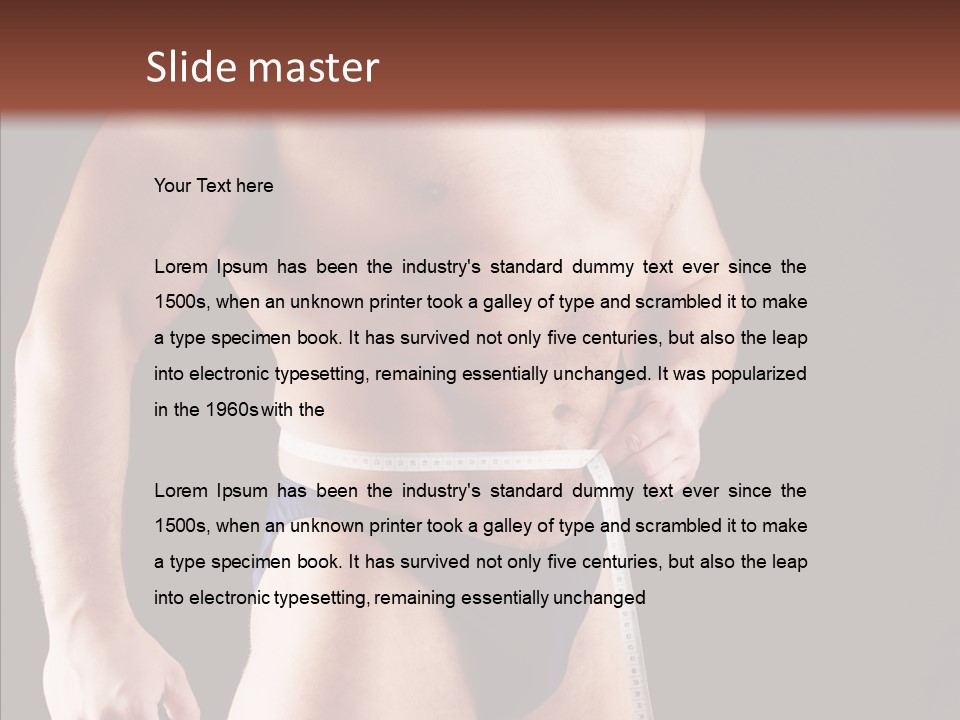 Sexual People Fitness PowerPoint Template