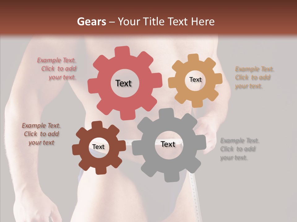 Sexual People Fitness PowerPoint Template