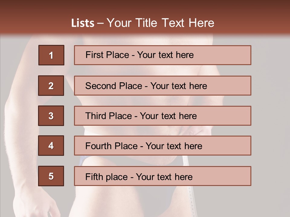 Sexual People Fitness PowerPoint Template