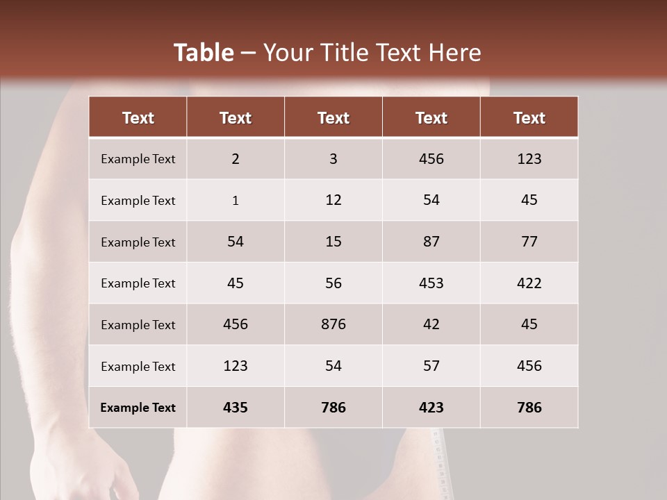 Sexual People Fitness PowerPoint Template