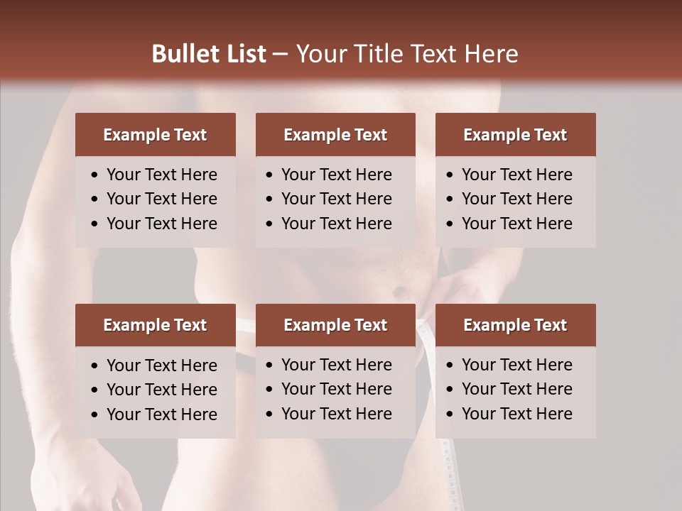 Sexual People Fitness PowerPoint Template