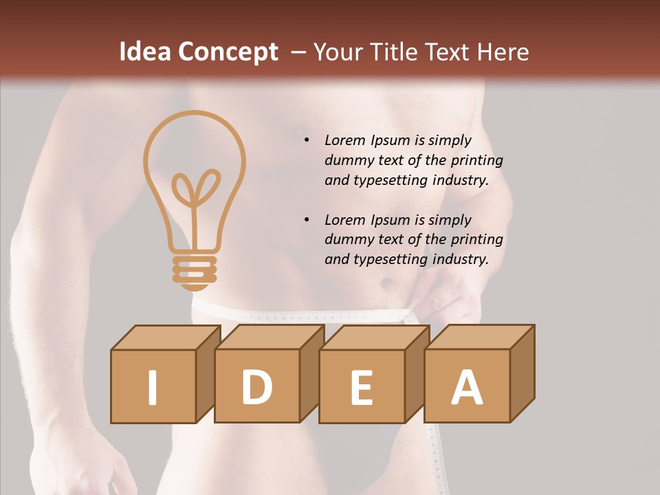 Sexual People Fitness PowerPoint Template