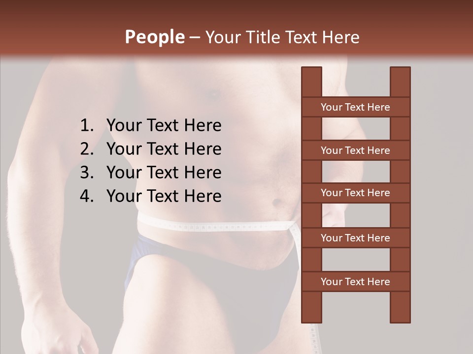Sexual People Fitness PowerPoint Template