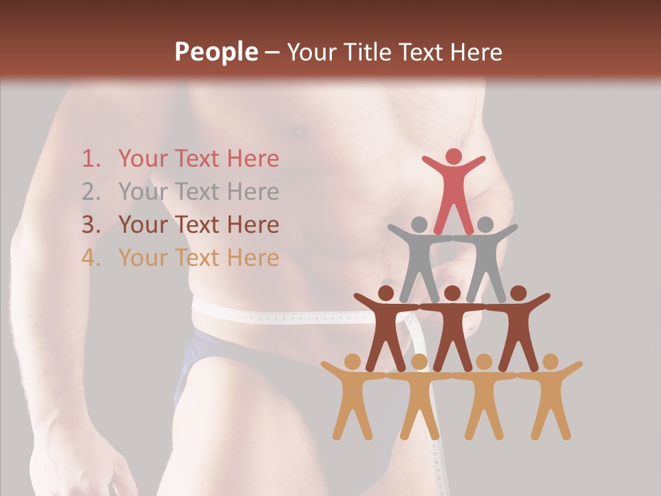 Sexual People Fitness PowerPoint Template