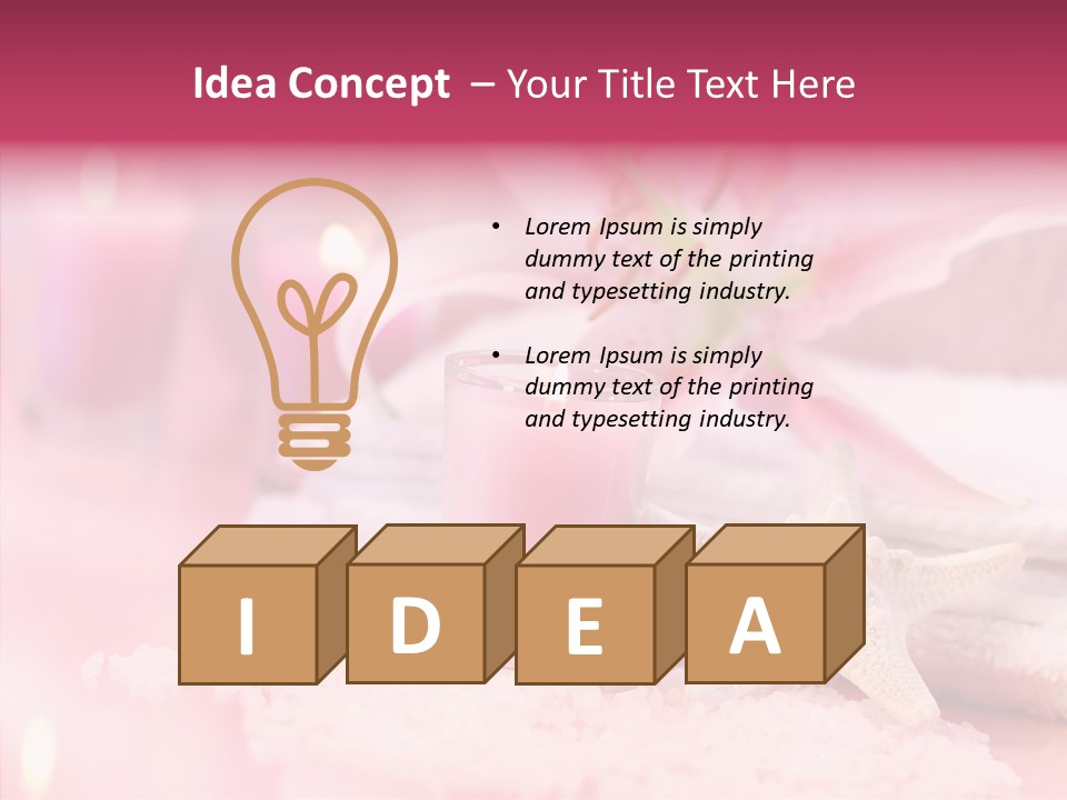 Bathe Peaceful Zen PowerPoint Template