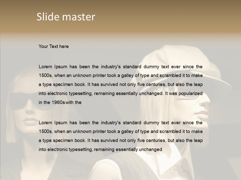 Fashion People Fashionable PowerPoint Template