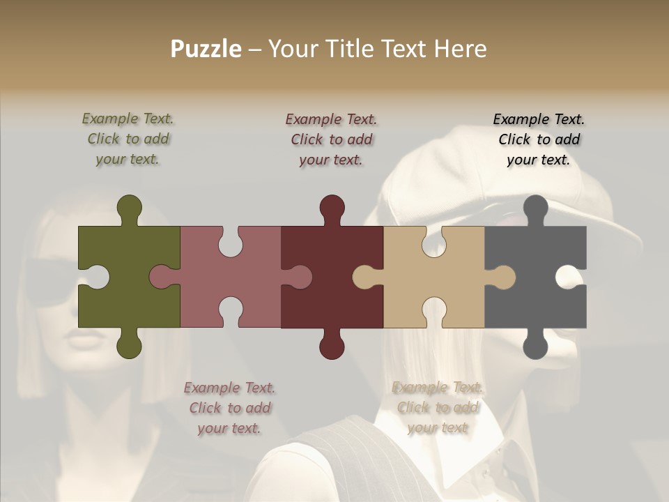 Fashion People Fashionable PowerPoint Template