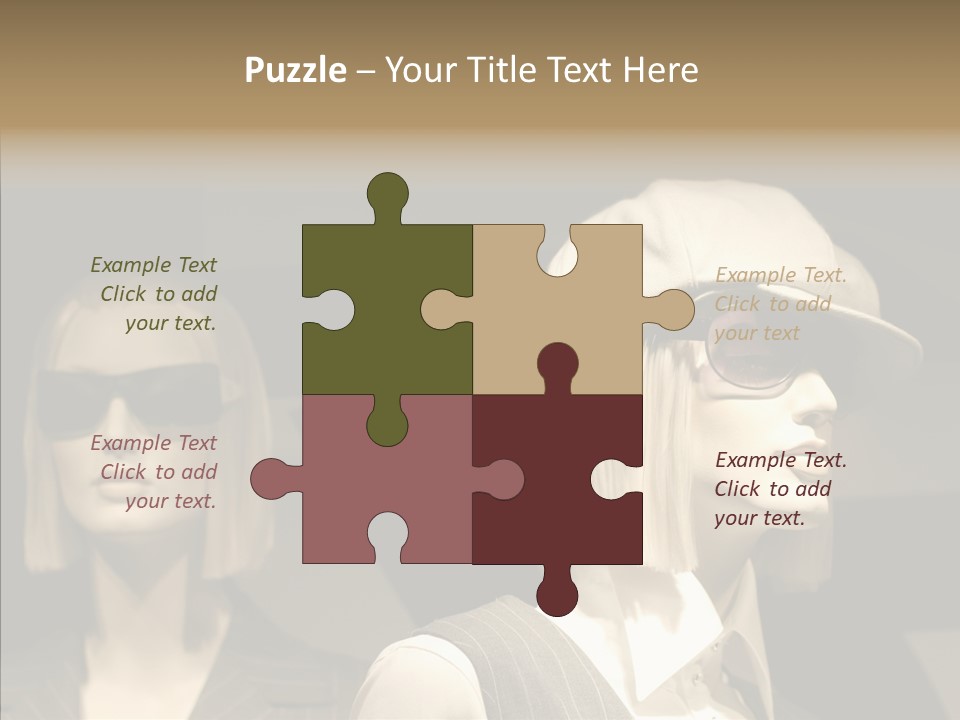 Fashion People Fashionable PowerPoint Template