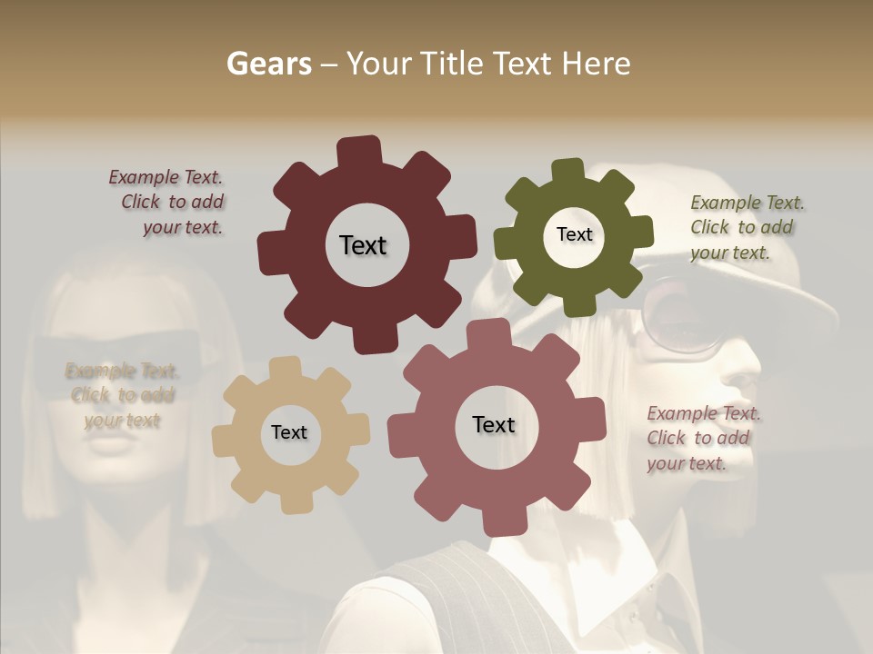 Fashion People Fashionable PowerPoint Template