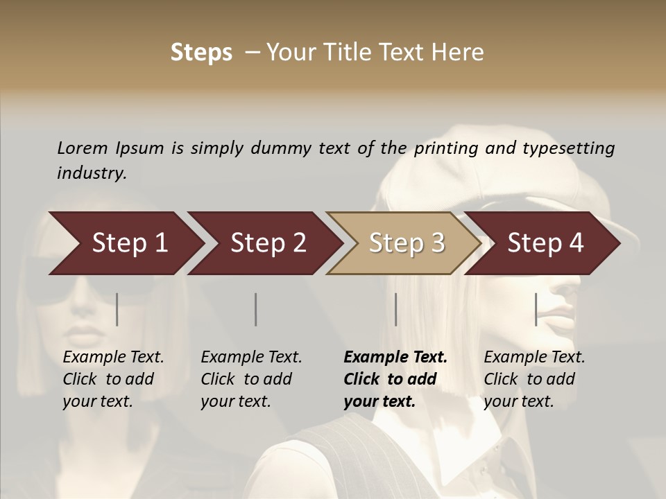 Fashion People Fashionable PowerPoint Template
