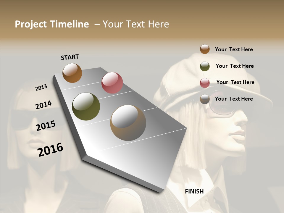 Fashion People Fashionable PowerPoint Template