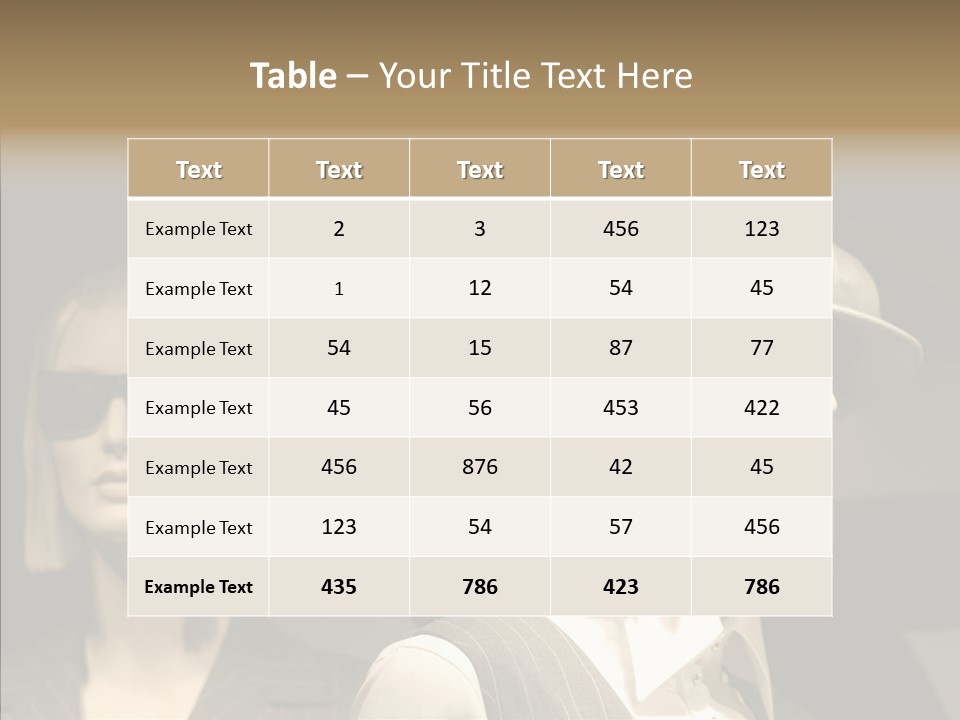 Fashion People Fashionable PowerPoint Template