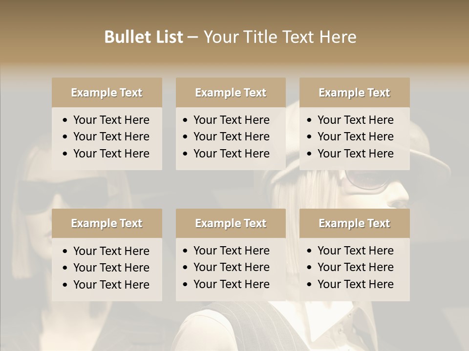 Fashion People Fashionable PowerPoint Template