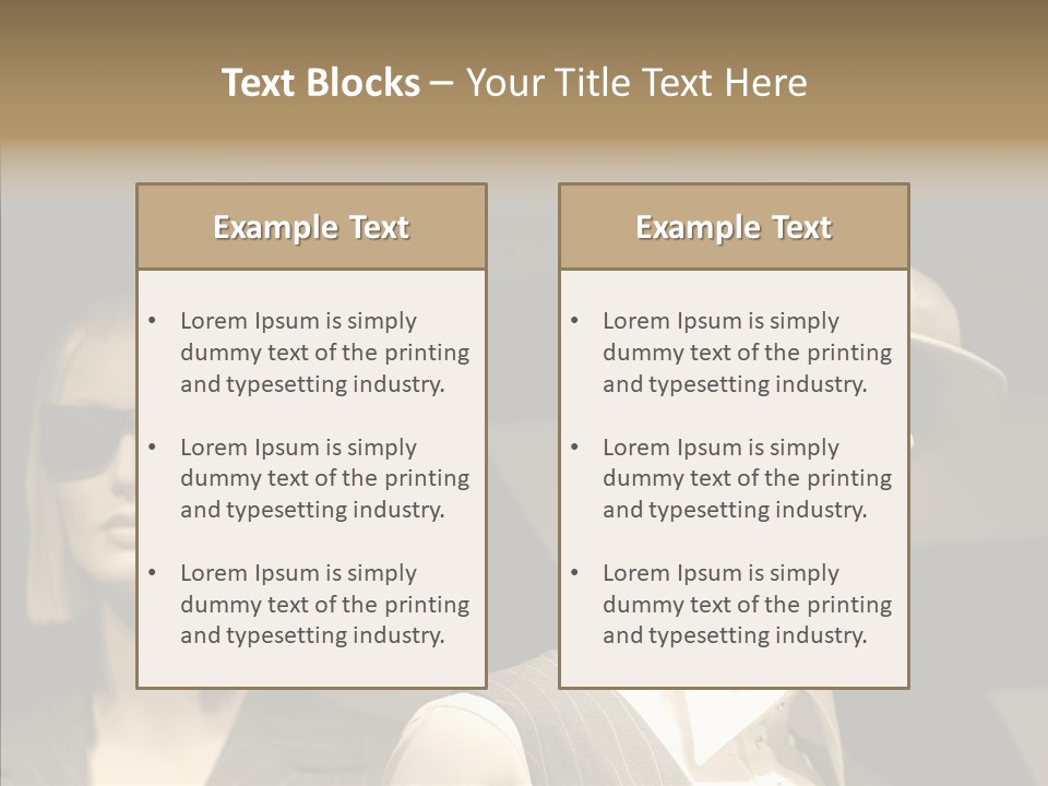 Fashion People Fashionable PowerPoint Template