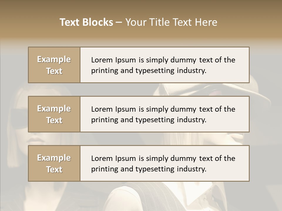 Fashion People Fashionable PowerPoint Template