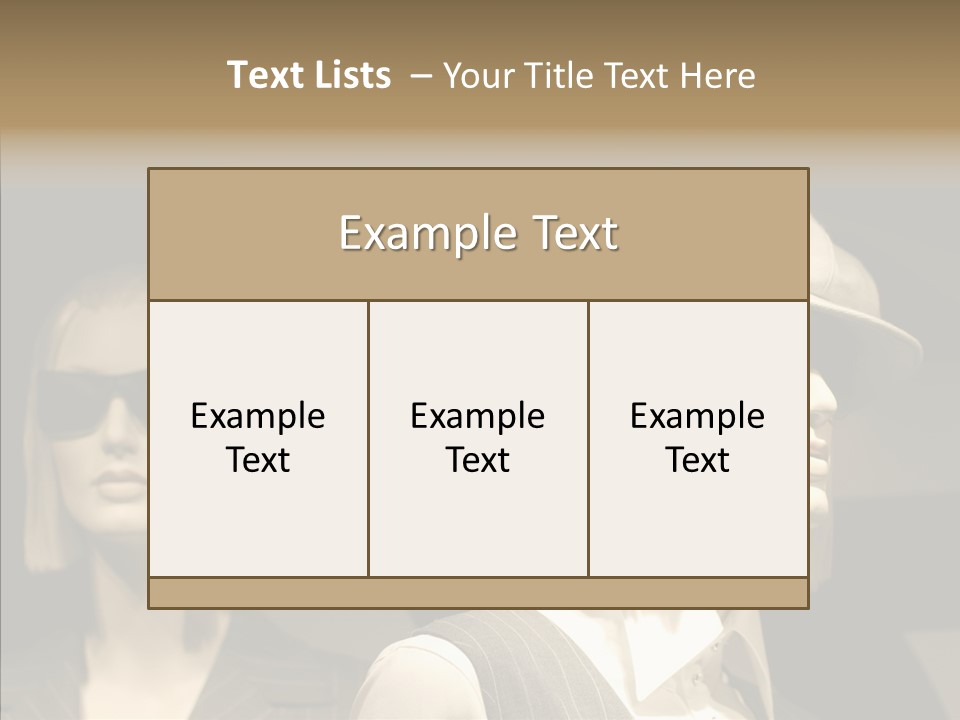 Fashion People Fashionable PowerPoint Template