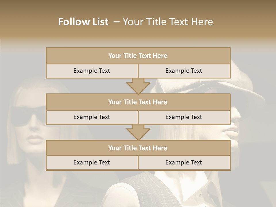 Fashion People Fashionable PowerPoint Template