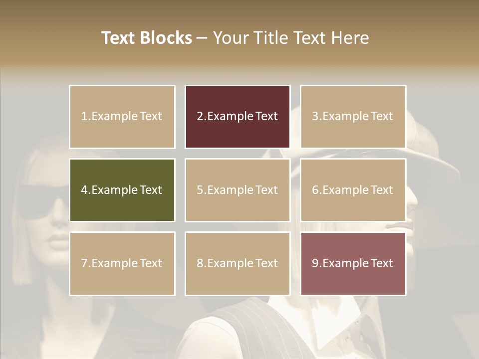 Fashion People Fashionable PowerPoint Template