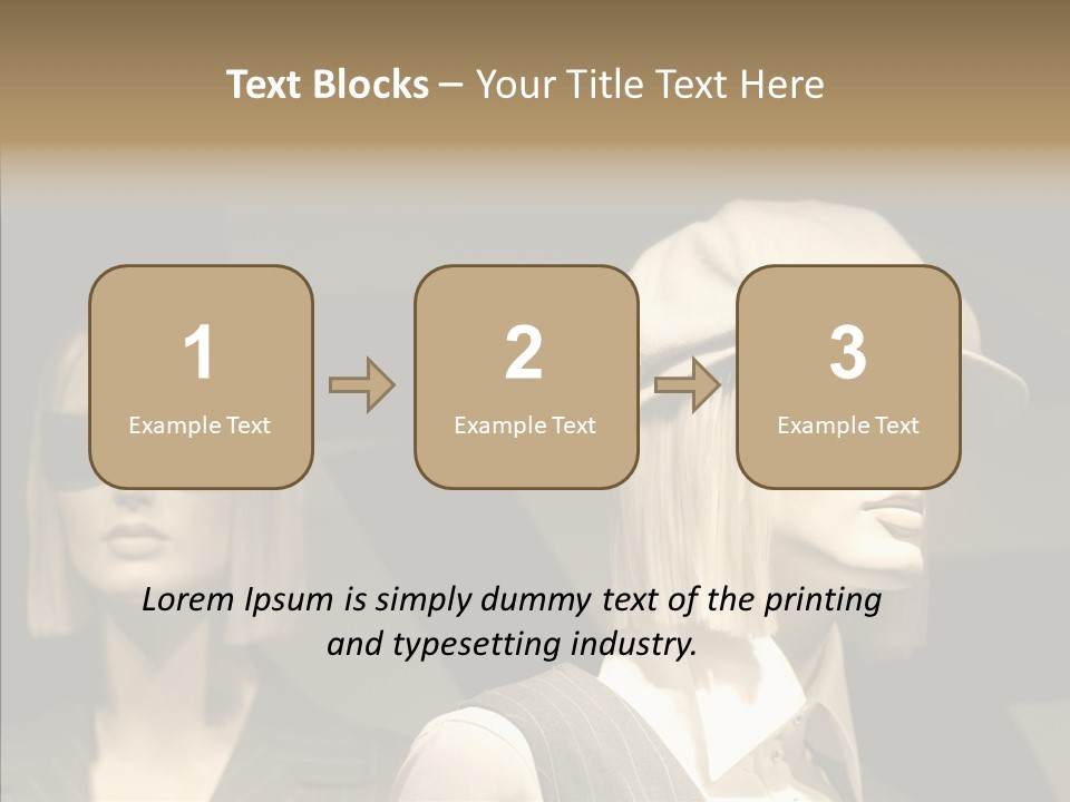 Fashion People Fashionable PowerPoint Template