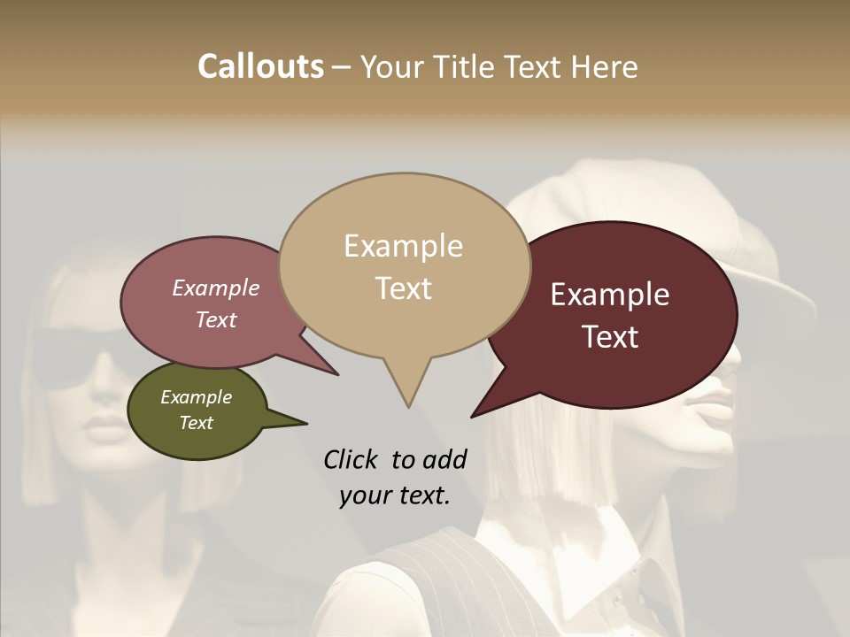 Fashion People Fashionable PowerPoint Template