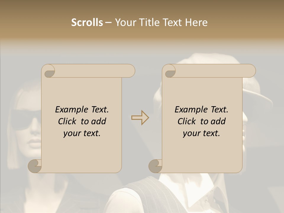 Fashion People Fashionable PowerPoint Template